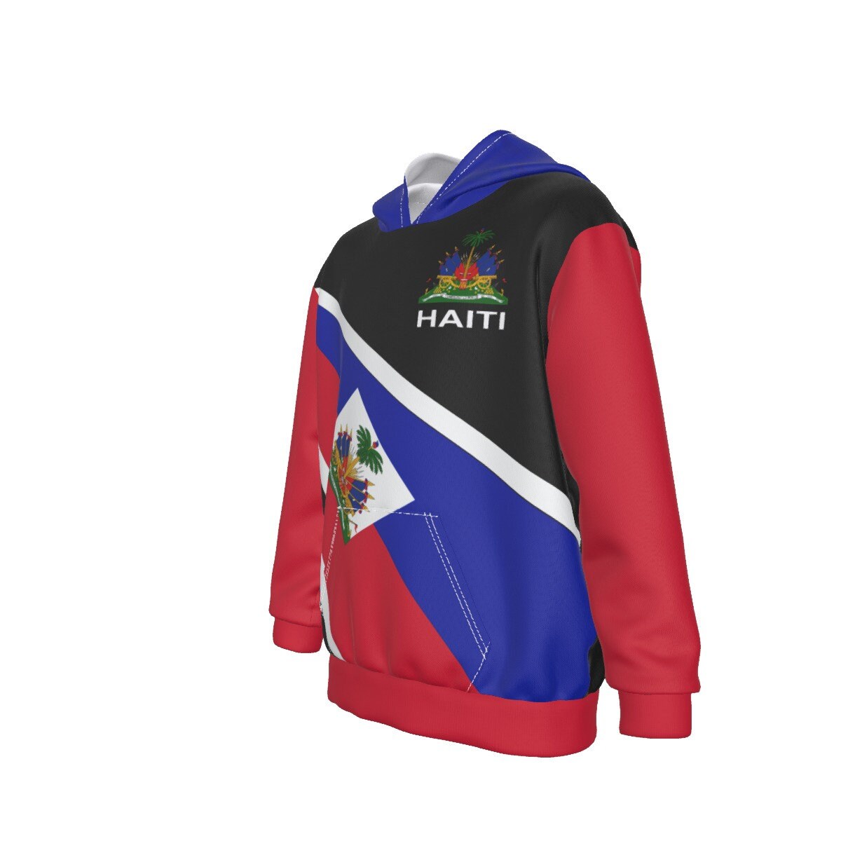 Haiti Flag Coat of Arms Oversized Kid's Hoodie