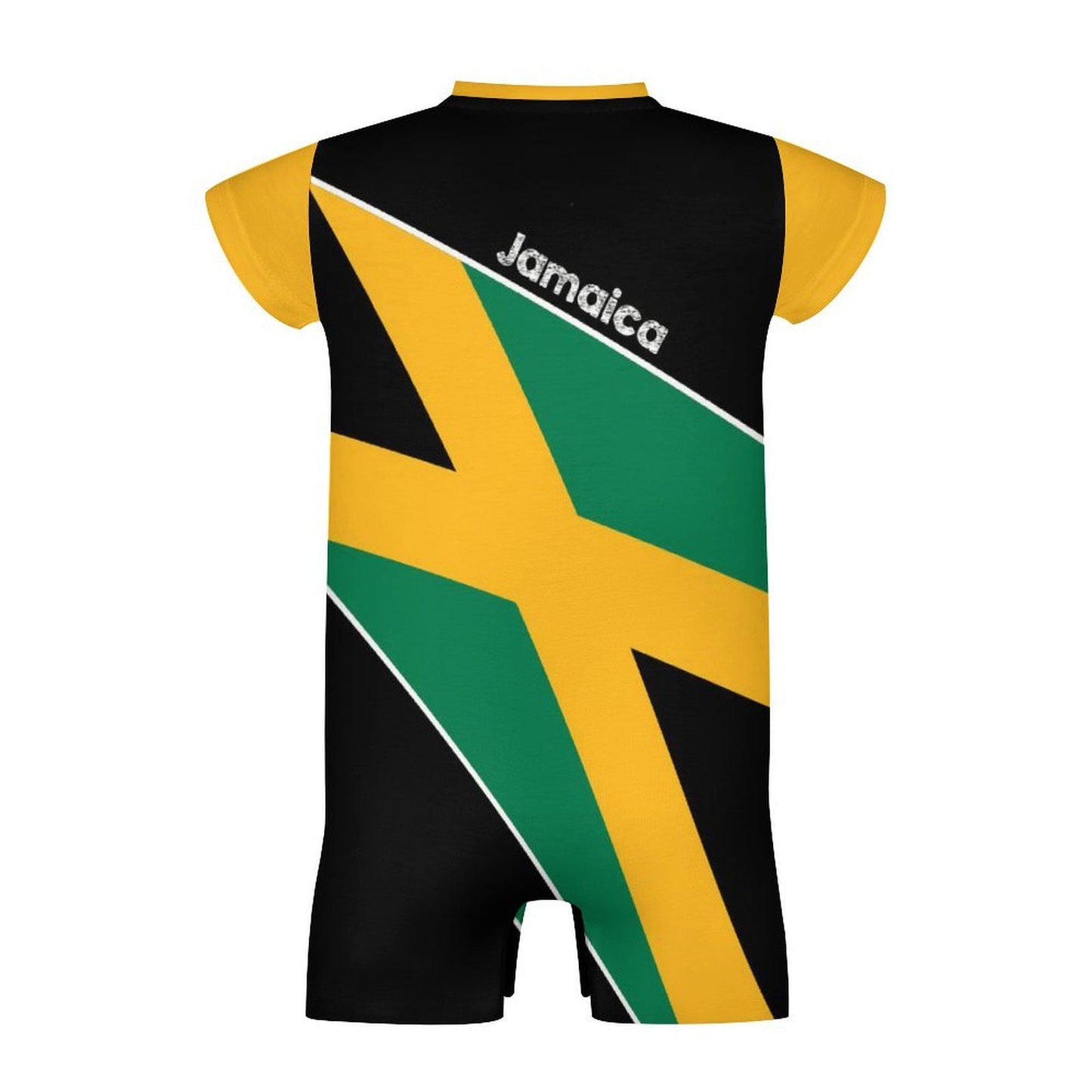 Add Your Childs Name. Jamaica Flag Newborn Baby Onesie Bodysuit Romper