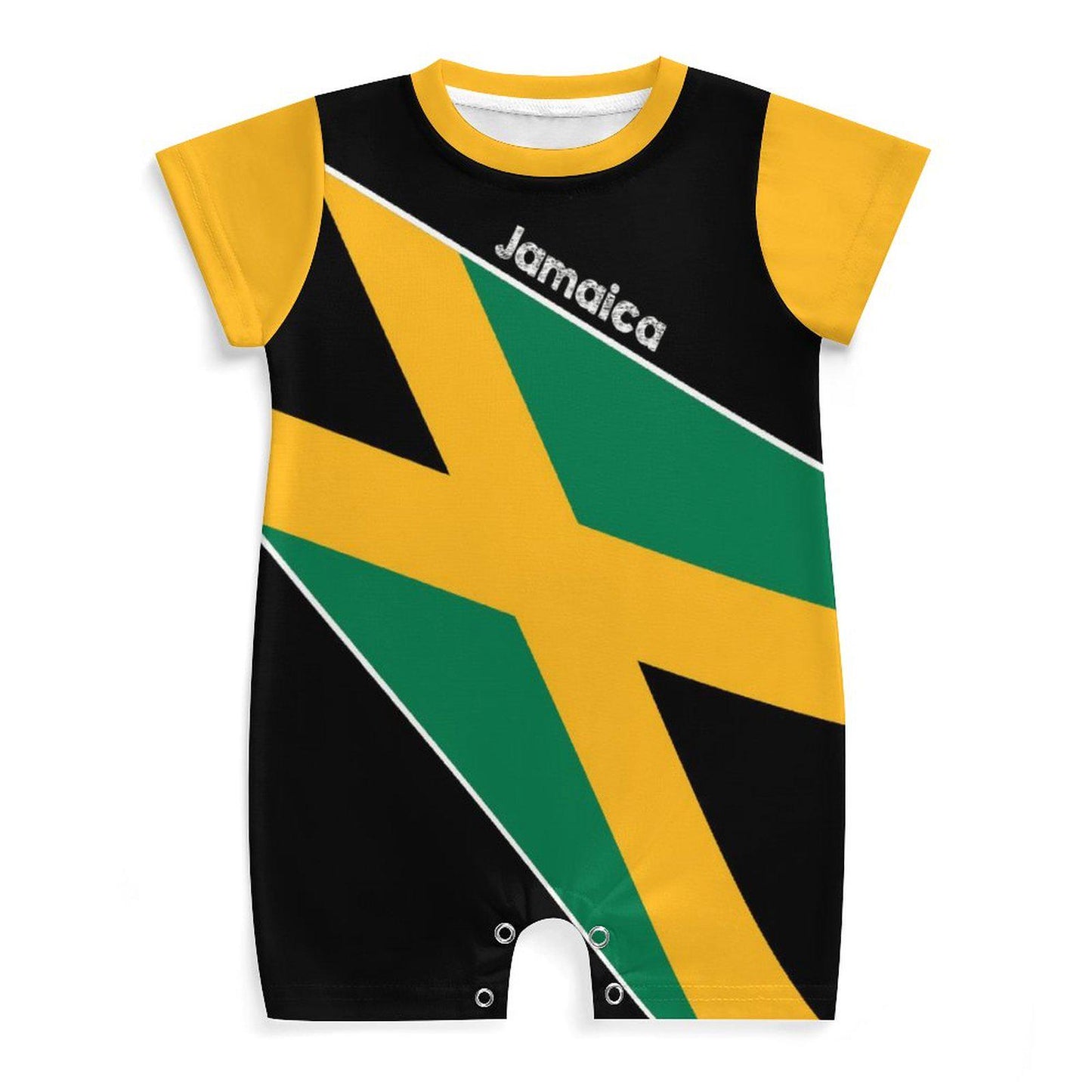 Add Your Childs Name. Jamaica Flag Newborn Baby Onesie Bodysuit Romper