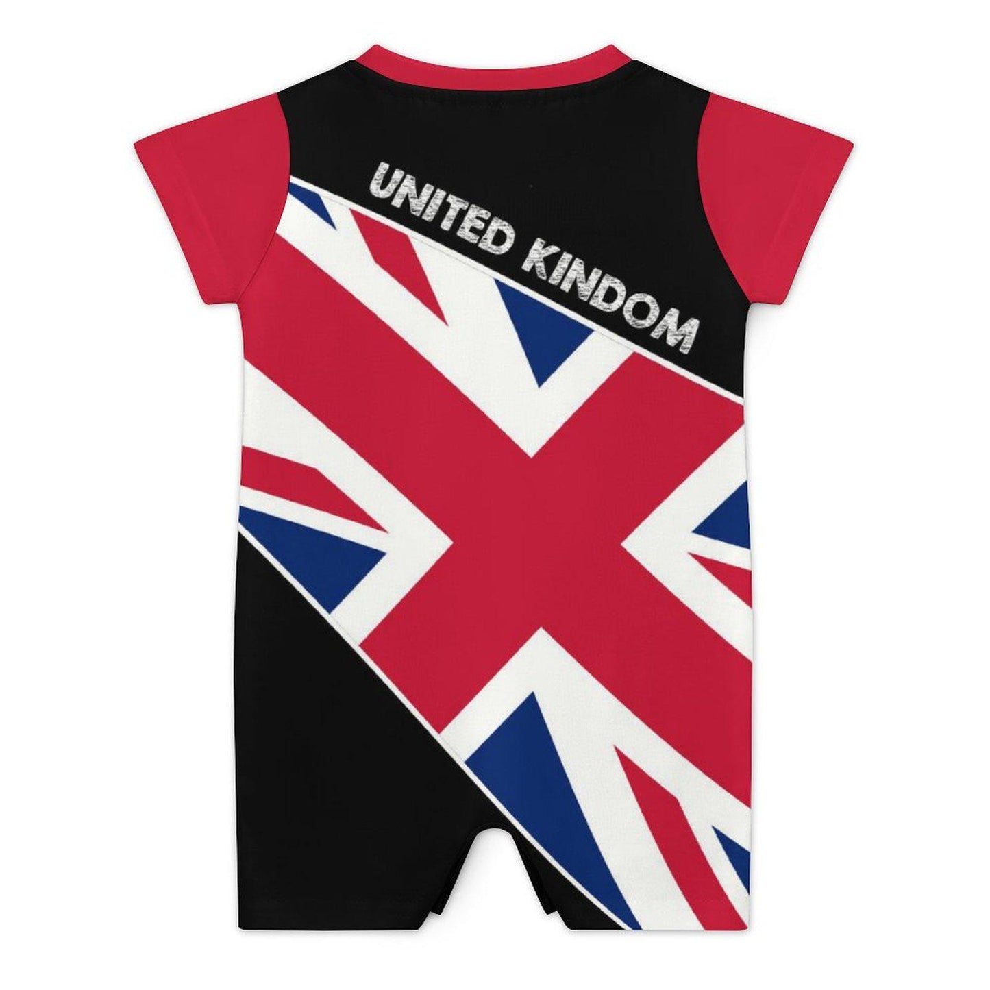 Add Your Childs Name. United Kingdom Flag Newborn Baby Onesie Bodysuit Romper