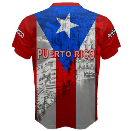 Puerto Rico Palm Tree National Flag T-shirt
