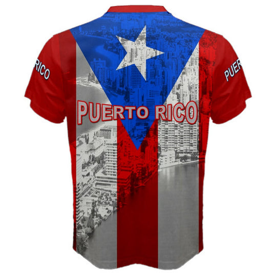 Puerto Rico Palm Tree National Flag T-shirt