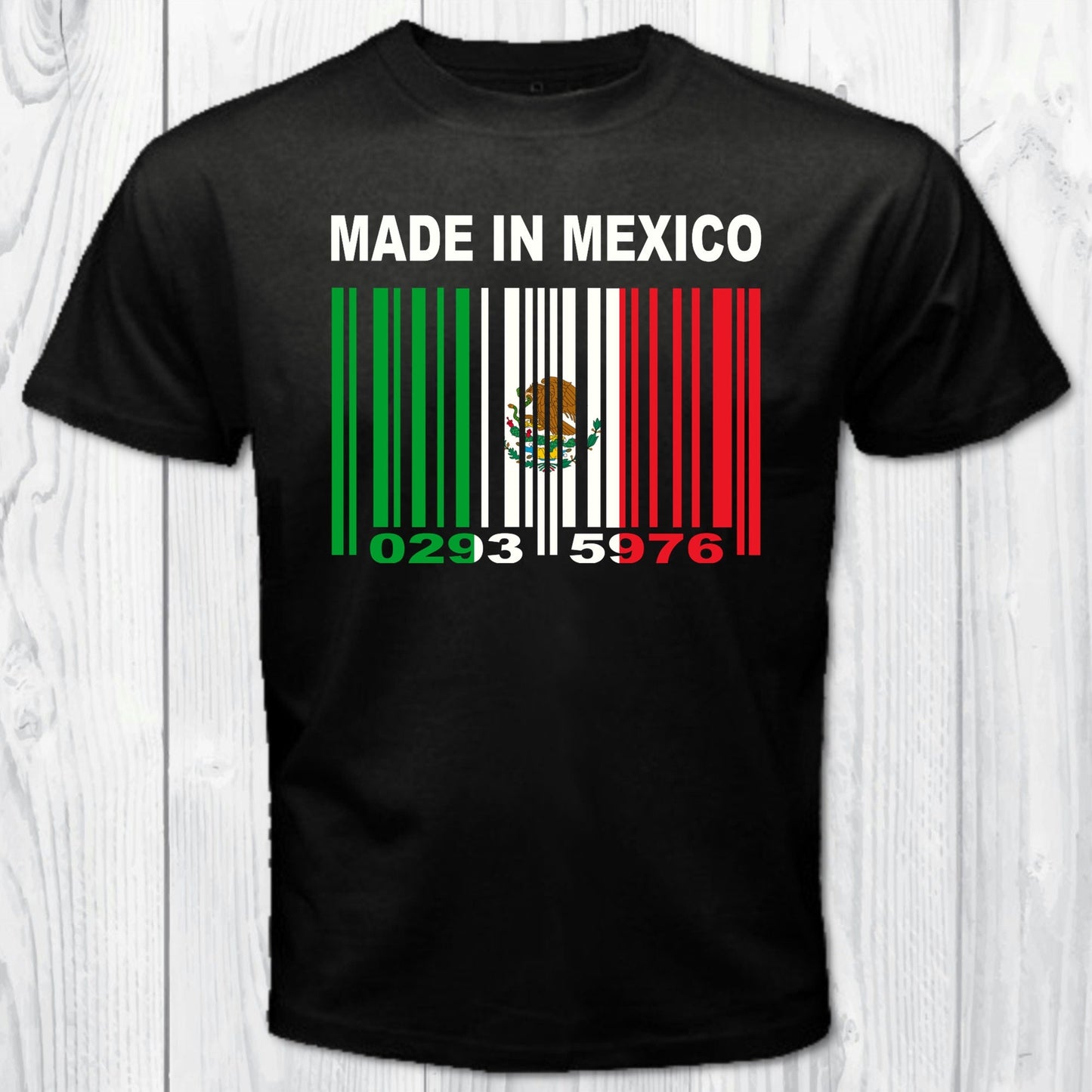 Made In Mexico Barcode Flag Personalized T-shirt