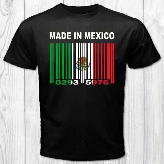 Made In Mexico Barcode Flag Personalized T-shirt