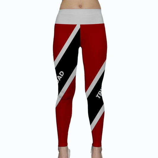 Trinidad & Tobago Flag Yoga Pants Leggings