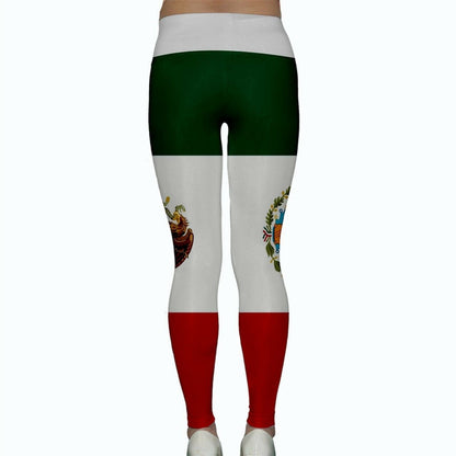 Mexico Flag Yoga Pants Leggings