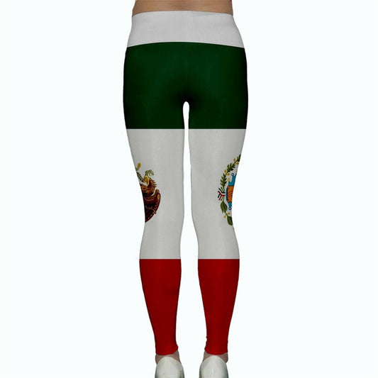 Mexico Flag Yoga Pants Leggings
