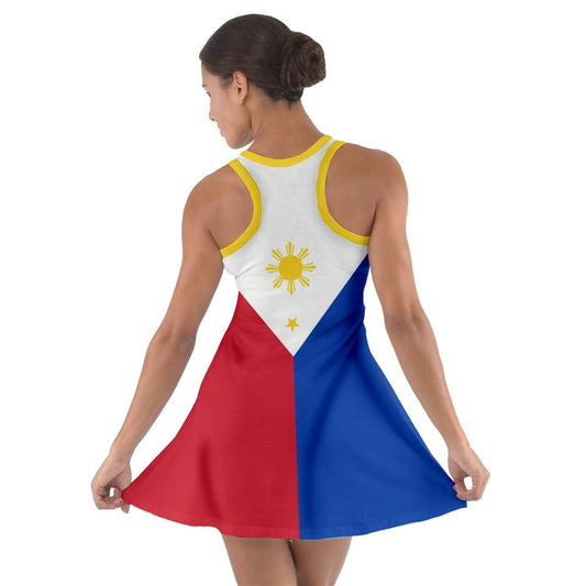 The Philippines Flag Racerback Sundress Dress