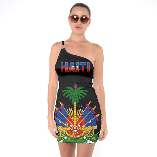 Haiti Flag Bodycon Ladies Dress