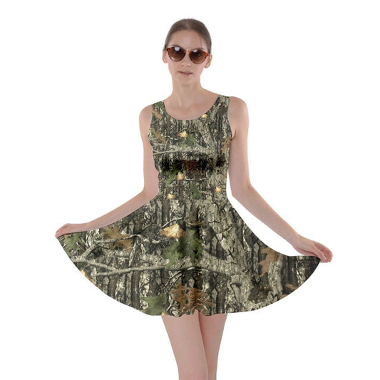 HUNTING CAMO Deer Hunter scoop Rifle Camouflage Skater Dress Sun Sundress