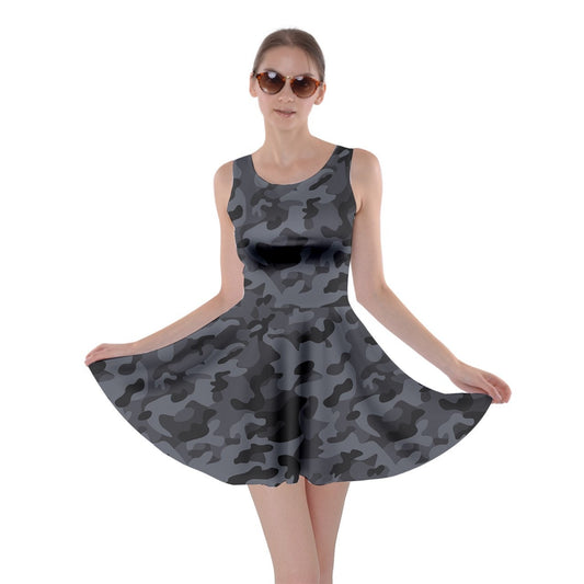Military Camouflage Skater Dress