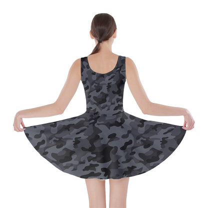 Military Camouflage Skater Dress