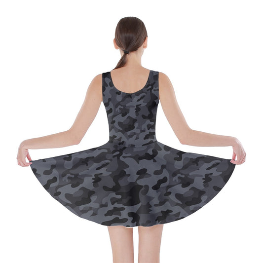 Military Camouflage Skater Dress