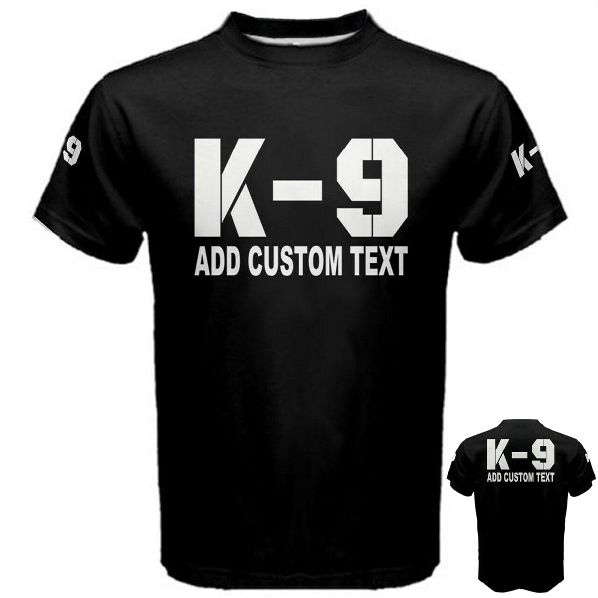 Add Custom Text To K-9 Police Officer Training Agencies T-shirt