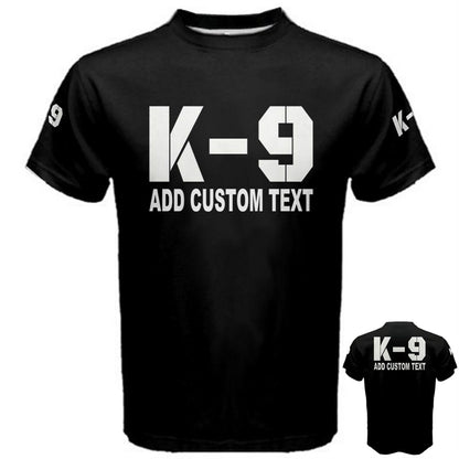 Add Custom Text To K-9 Police Officer Training Agencies T-shirt