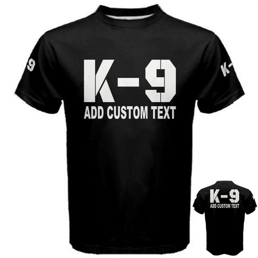 Add Custom Text To K-9 Police Officer Training Agencies T-shirt