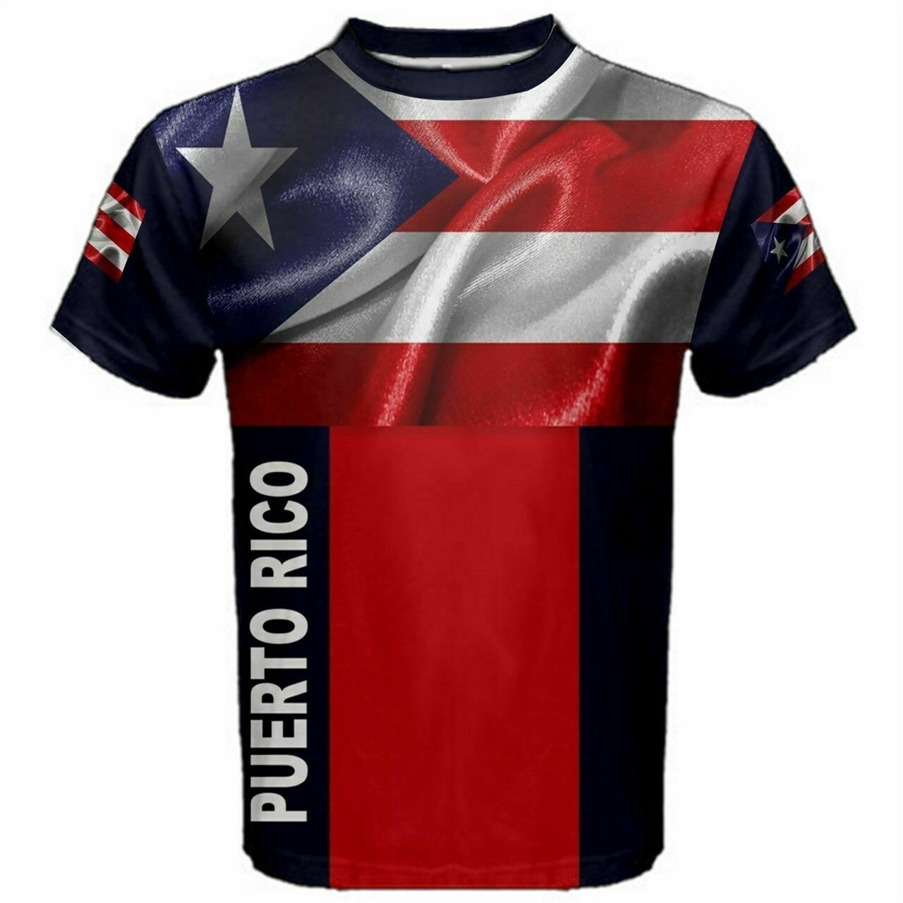 Puerto Rico Waving Flag T-shirt
