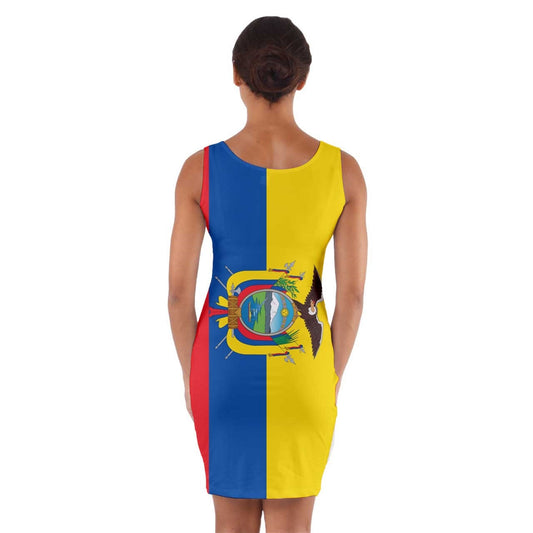 Unique Ecuador Flag Wrap  Bodycon Dress