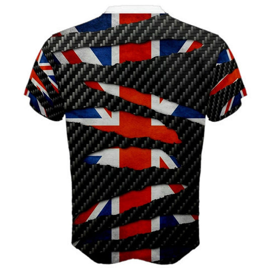 United Kingdom Ripped Pattern Flag T-shirt