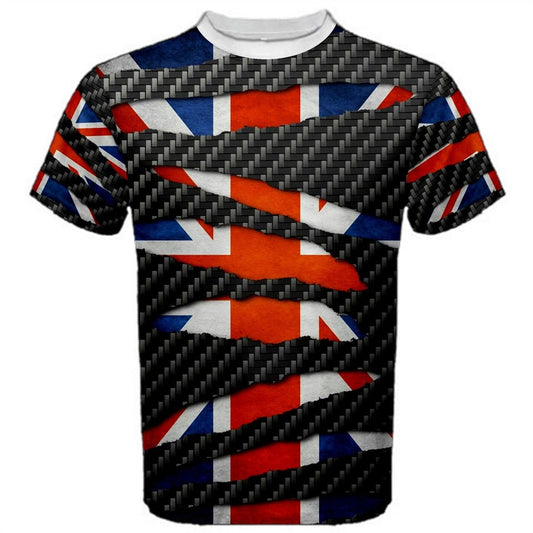 United Kingdom Ripped Pattern Flag T-shirt