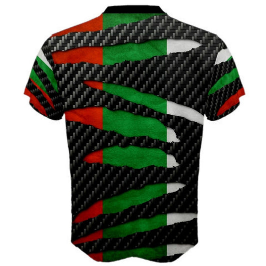 Bulgarian Ripped Pattern Flag T-shirt