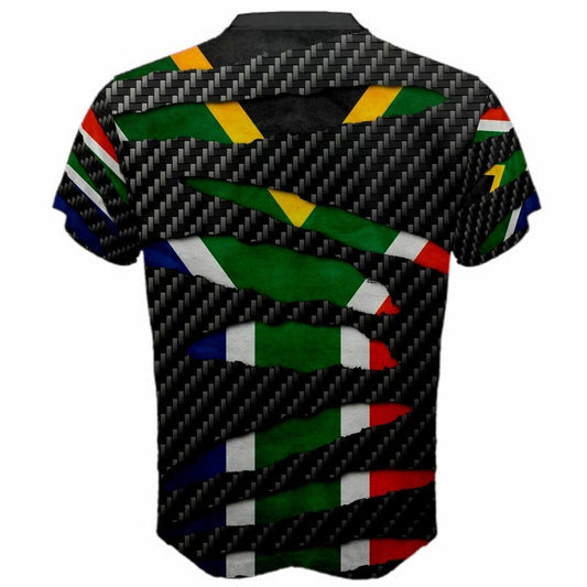 South Africa Beast Ripped Flag T-shirt