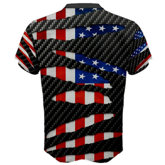 United States Beast Ripped Flag T-shirt