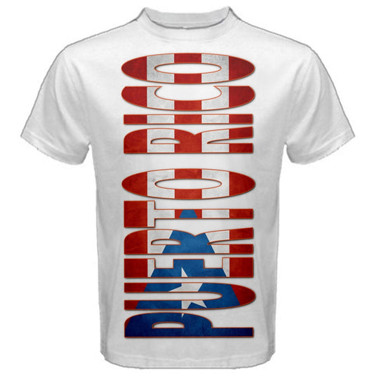 Puerto Rico National Flag Text T-shirt