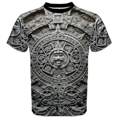 Calendar Sunstone Mexico Mayans T-shirt