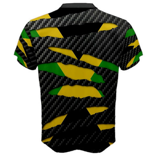 Jamaica Beast Ripped Flag T-shirt