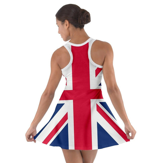 United Kingdom Union Jack  Flag Racerback Dress