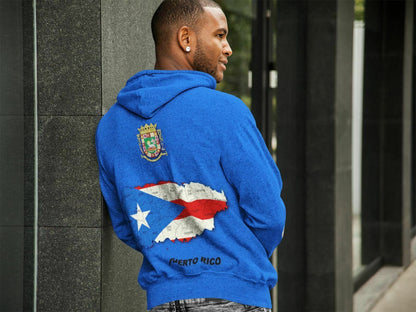 Puerto Rico Flag Pullover Hoodie