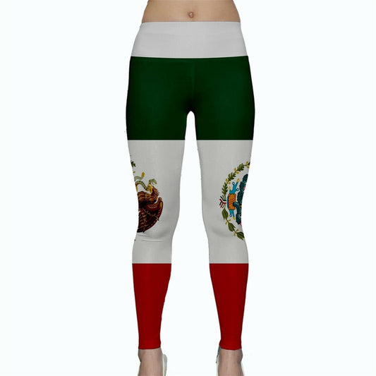 Mexico Flag Yoga Pants Leggings