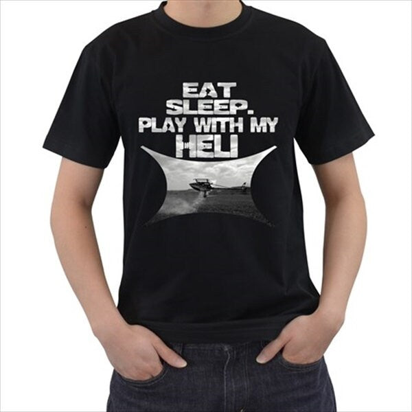 Eat Sleep Play with My Heli RC Helicopter T-shirt