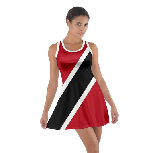 Trinidad & Tobago Flag Sleeveless Sundress Dress