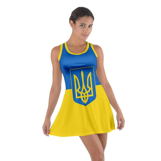 Ukraine Sleeveless Racerback Dress