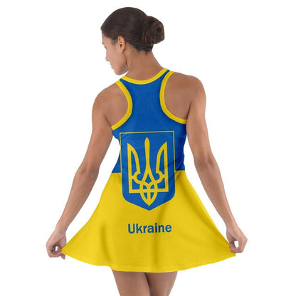 Ukraine Sleeveless Racerback Dress