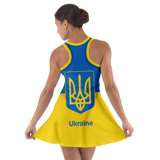 Ukraine Sleeveless Racerback Dress
