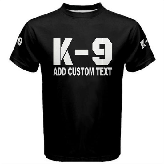 Add Custom Text To K-9 Police Officer Training Agencies T-shirt