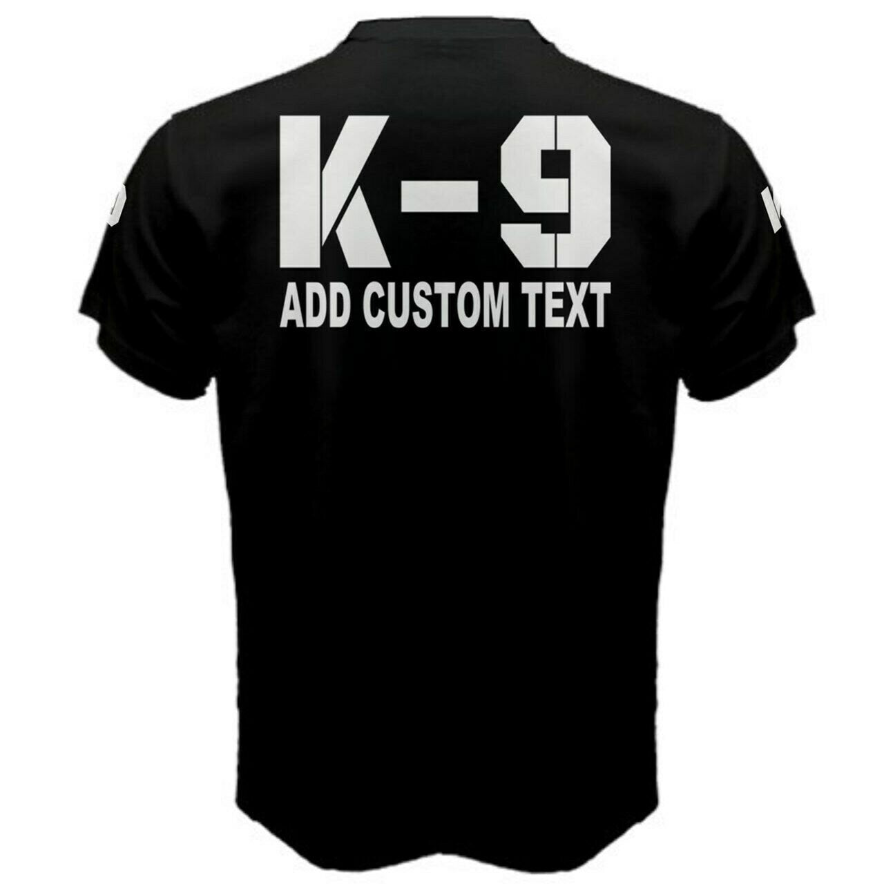 Add Custom Text To K-9 Police Officer Training Agencies T-shirt