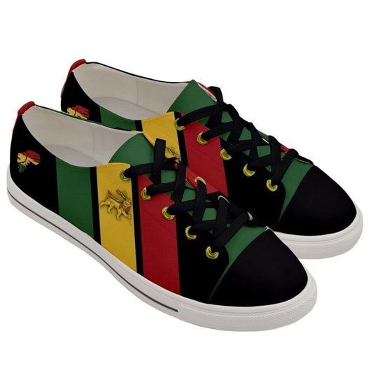 Rasta Colors Lion of Judah Jamaica Casual Canvas Shoes