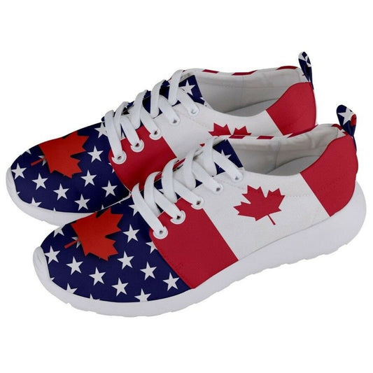 Unique United States / Canada Multi Flag Shoes