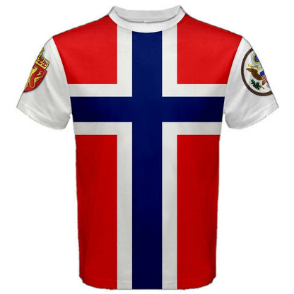 Norway/United States Multi Flag T-shirt