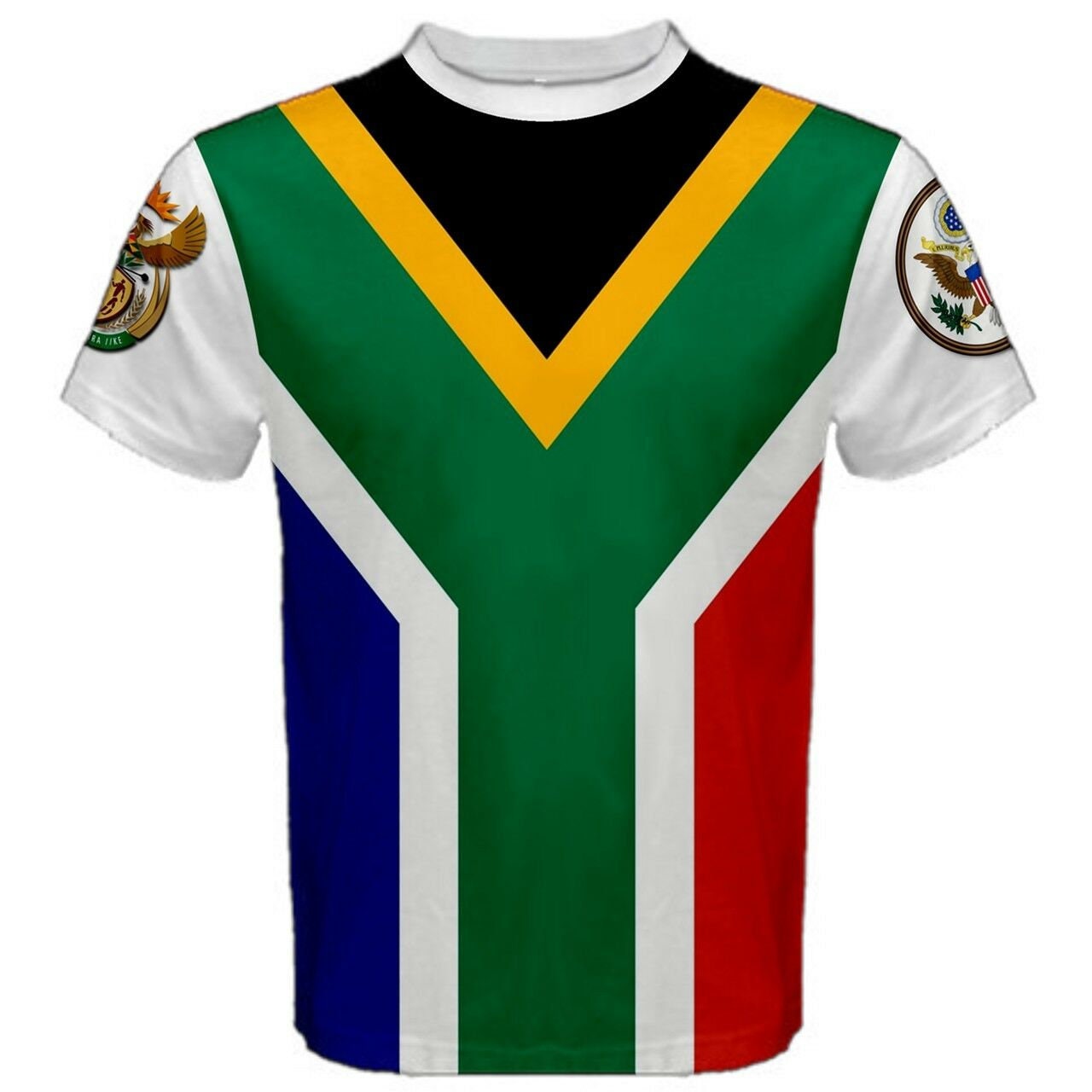 South Africa/United States Multi Flag T-shirt