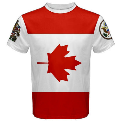 Canada/United States Multi Flag T-shirt