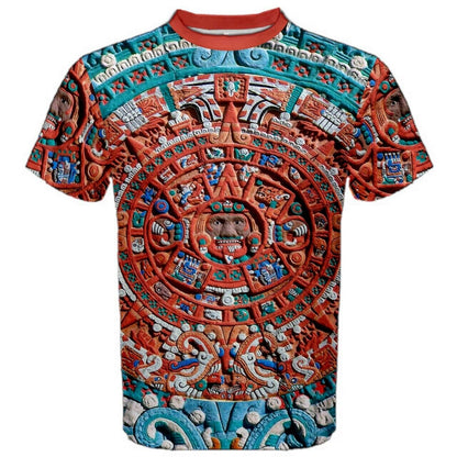 Unique Mayan Sunstone Calendar T-shirt