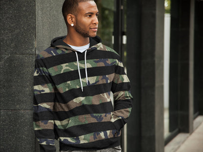 Striped Pullover Hoodie Many Stlyes