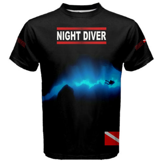 Night Diver Scuba Diving T-shirt