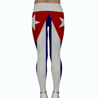 Cuban National Flag Yoga Pants Leggings