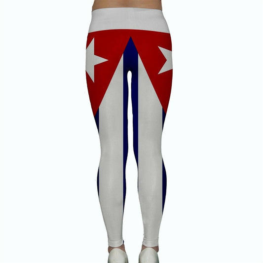 Cuban National Flag Yoga Pants Leggings